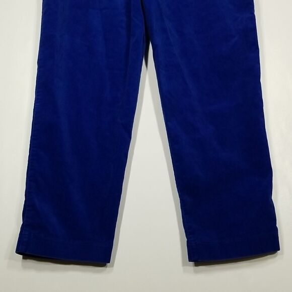Tabi Pants Woman's Size 12 Petites Stretch Purple Blue Velvet Vintage Office - Picture 8 of 13